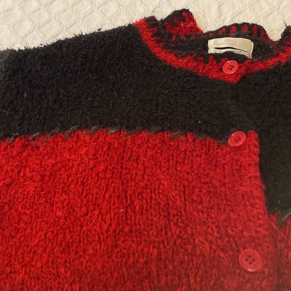 Vintage Christopher & Banks hand embroidered patchwork whipstitch cardigan - Picture 5 of 9